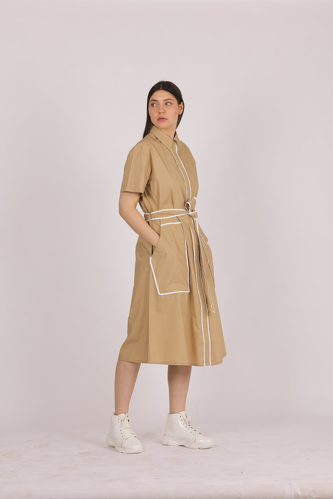 MAYFAIR TIE UP SHIRT DRESS